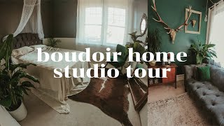 Boudoir Home Studio Tour  you dont need a high end studio to be a successful boudoir photographer [upl. by Julianna803]