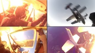 Nine skydivers survive midair collision [upl. by Corydon895]