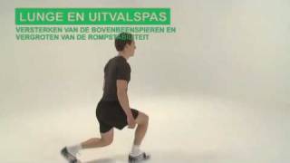 Oefening bovenbeen lunge en uitvalspas [upl. by Morten]