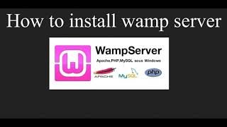 Quick setup of WAMP Server 3 10 without error amp fix problem of Port [upl. by Ocnarfnaig416]