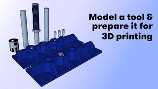 Modeling a multipart tool for 3D Printing  3D design webinar [upl. by Leinahtan]