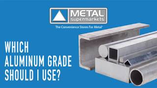 Which Aluminum Grade Should I Use  Metal Supermarkets [upl. by Nael]