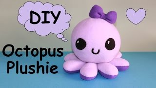 DIY Octopus Plushie  with Free Templates [upl. by Akirehc]