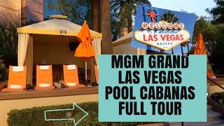 MGM GRAND LAS VEGAS  MUST WATCH  Pool Cabana  October 2019 [upl. by Carlin134]