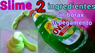 cómo hacer SLIME sin BÓRAX y sin PEGAMENTO transparente [upl. by Viva]