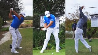 JASON DAY PRACTICE ROUND FOOTAGE  GOLF SWING FROM WIN AT 2014 TEMPLETON SYNCED amp SLOW MOTION 1080p [upl. by Crissy]