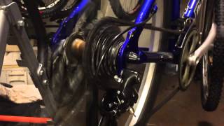 Shimano Altus RD M310 7 speed shifting KMC Z72 [upl. by Esina866]