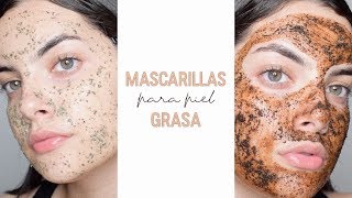 MASCARILLAS PARA PIEL GRASA Y CON ACNÉ  Nicolle Portilla [upl. by Eentrok]