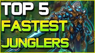 TOP 5 FASTEST JUNGLE CLEARS  League of Legends [upl. by Pompea]