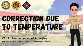 Correction Due to Temperature  Taping Corrections  Surveying [upl. by Bronny]