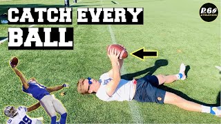 5 BEST Catching Drills For RECEIVERS In Football [upl. by Harwill395]