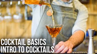 Introduction to Cocktails  Cocktail Basics [upl. by Linson]