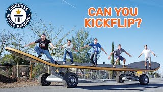 Worlds largest skateboard  Guinness World Records [upl. by Notsgnal]