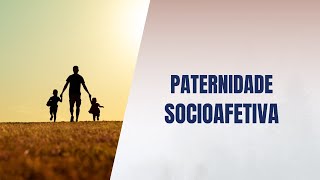 Paternidade socioafetiva [upl. by Rorie394]