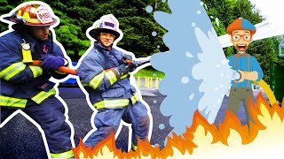 Blippi at the Fire Station  Explore with BLIPPI  Educational Videos for Toddlers [upl. by Lettig436]