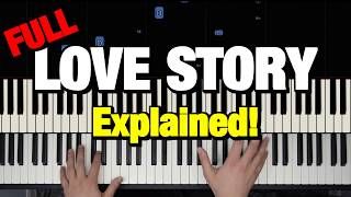 HOW TO PLAY  LOVE STORY Where do I Begin ANDY WILLIAMS  PIANO TUTORIAL LESSON COMPLETE [upl. by Paulie]