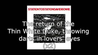 Station to Station  David Bowie  Lyrics [upl. by Setsero]