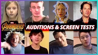 Avengers Infinity War Cast  Special Auditions amp Screen Tests [upl. by Acyre]