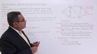 Ford Fulkerson Algorithm for Maximum Flow Problem [upl. by Appleton]