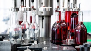 Winemaking How the Wine Bottling Line Works [upl. by Hbaruas427]