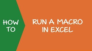 How to Run a Macro in Excel [upl. by Mellie127]