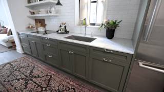 Interior Design — Narrow amp Timeless Rowhouse Kitchen Design Makeover [upl. by Beesley]