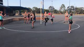 Netball group ball skills drill [upl. by Asnerek658]