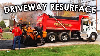 How To Pave Asphalt Driveway Resurface [upl. by Susejedairam]