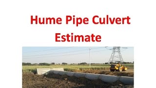 Hume Pipe Culvert Estimate [upl. by Carrick336]