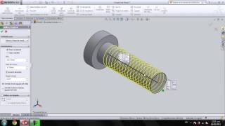 SolidWorks Tornillo con CuerdaRosca Estetica [upl. by Asilec371]