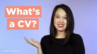 What’s a CV The Difference Between a CV and a Resume  What to Include in Your CV [upl. by Ecille]