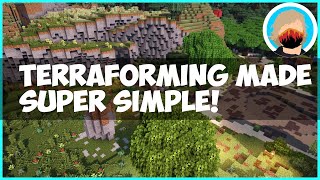 How to Terraform ANY Minecraft Terrain in Creative or Survival 1162 [upl. by Dalli]