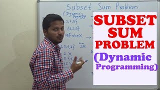 Subset Sum Problem Dynamic programming [upl. by Blumenthal131]