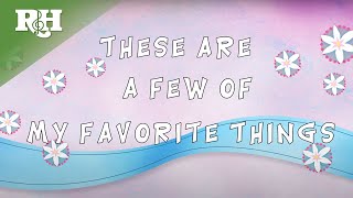 My Favorite Things from THE SOUND OF MUSIC Lyrics [upl. by Klotz687]