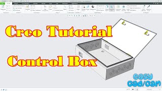 Creo Sheet metal tutorial  Electrical Enclosure [upl. by Hannavahs]