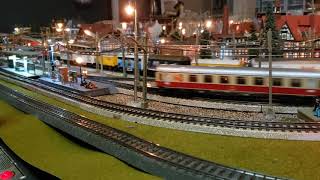 Marklin HO Mtrack vintage analog train layout [upl. by Arvo]