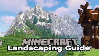 HOW TO BUILD CUSTOM MOUNTAINS  Minecraft Survival Landscaping Guide 3 113 Tutorial Lets Play [upl. by Grace]