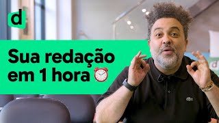 DICAS para fazer a REDAÇÃO DO ENEM em 1 HORA  PLANTÃO [upl. by Shela512]