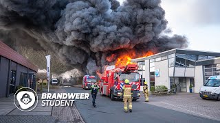 GROTE BRAND BIJ BANDENBEDRIJF [upl. by Hteazile]