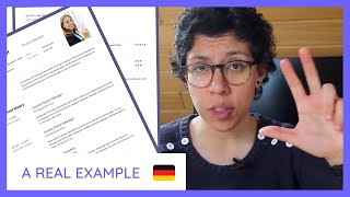 Germany CV FORMAT 🤓 a GUIDE for EXPATS [upl. by Meeka]