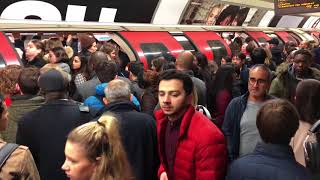 Central Line  Oxford Circus  London Underground  Rush Hours [upl. by Ahsier96]