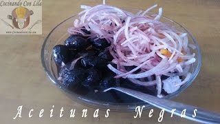 ACEITUNAS NEGRAS PARA EL DESAYUNO  OLIVAS NEGRAS [upl. by Marty170]