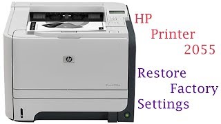 HP LaserJet P2055 printer How to Restore Defaults Settings [upl. by Assenahs]