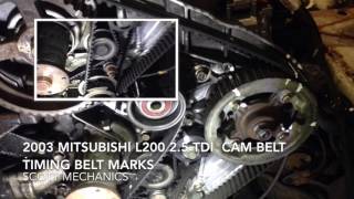 MITSUBISHI L200 25 TDI TIMING BELT CAM BELT [upl. by Hollander757]