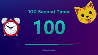 🔴 100 Second Timer 🔴 Countdown with Alarm [upl. by Farlay546]