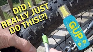 GUP Quick  Fix Sealant amp Inflation Review  Tubeless Tire Sealant [upl. by Airamahs]