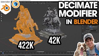 BETTER PERFORMANCE in Blender with the Decimate Modifier [upl. by Teews]