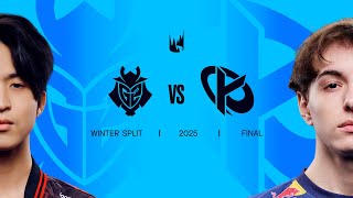 G2 vs KC  2025 LEC Winter Split Playoffs  Split Final [upl. by Misa]