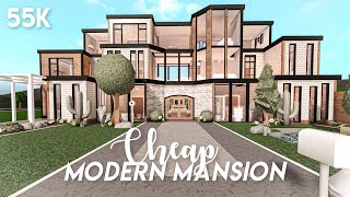 Cheap modern mansion  Bloxburg build [upl. by Yovonnda]