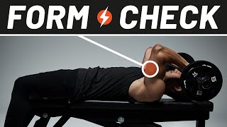 Get Bigger Triceps with Skull Crushers  Form Check  Men’s Health [upl. by Kaufmann]